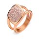 Victoria rose gold Ring mit rosa Steinen