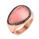 Victoria rose gold Ring mit rosa Steinen