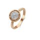 Victoria rose gold Farbe mit weißem Stein Ring