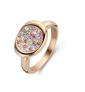 Victoria Rosegoldfarbener Edelsteinring