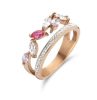 Victoria Rose Gold Farbe Farbe Steinring