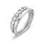 Victoria Silberfarbener Ringset