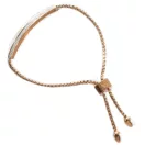 Victoria Roségoldfarbenes Armband mit weißen Steinen