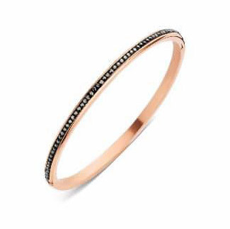 Victoria Rose Gold Farbe mit schwarzem Stein Armband