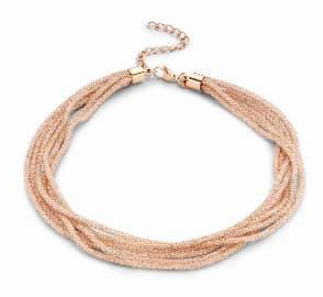 Victoria Rosegoldfarbene Steinkette