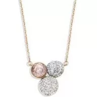 Victoria Rosegoldfarbene Halskette mit buntem Stein