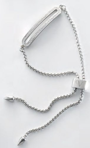 Victoria Silber mit weißem Stein Armband