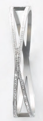 Victoria Silber mit weißem Stein Armband