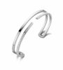 Victoria Silberfarbene weiße Steinarmband