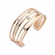 Victoria Roségoldfarbene weiße Steine Armband