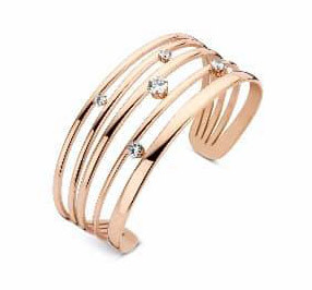 Victoria rose gold Farbe mit weißem Stein Armband