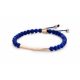 Victoria rose gold Farbe blau Perlenarmband