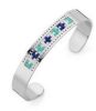 Victoria Silberfarbiges Armband mit bunten Steinen