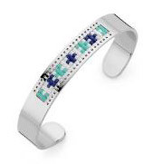Victoria Silberfarbiges Armband mit bunten Steinen