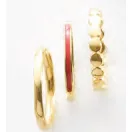 Victoria 3er-Ring-Set in Goldfarbe