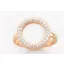 Victoria Roségoldfarbener Ring mit weißen Steinen