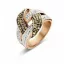 Victoria Roségoldfarbener Ring mit bunten Steinen