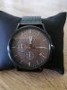 Victoria Herren Schwarz Metall Armbanduhr Armbanduhr
